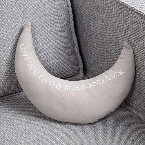 Bambino Kissen aus Leinen mit Aufschrift Love You To The Moon & Back