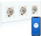 BSEED Wifi Smart Steckdose,arbeitet mit Amazon Alexa,Google Home,Timing-Funktion und APP-Steuerung,3 Fach Schuko Steckdose Weiß,Unterputz Glas Intelligente Steckdose-auf NUR 2.4 GHz Netzwerk