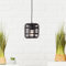Lightbox Pendelleuchte im Nature Design | Ø 16 cm | E27 Fassung | Deckenlampe mit Bamus Lampen-Schirm | für Esszimmer, Wohnzimmer oder Küche | aus Metall/Bambus in Schwarz/Beige