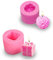 2 Pack Silicone 3D Rose Flower and Gift Box Candle Molds for Making DIY Soap,Candle, Chocolate, Decorating Gifts and Craft Work