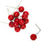 Gesteck Deko Rote Beeren, 12er-Set rote künstliche Beeren, Geschenkdekoration, Gesteckdekoration, Türkranzdekoration, Weihnachtsdeko, Holly Beeren