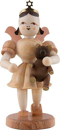 Blank Kunsthandwerk Kurzrockengel mit Teddy, Natur - 6,6 cm