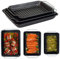 EVERBUY Roasting Tray Set with Roasting Rack, Non Stick Coating, Roasting Tin Cooking Set Oven Dish with Rack Non Stick (Pack of 3)