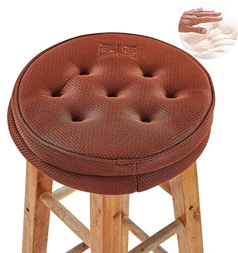 Big Hippo Sitzkissen rund Memory Schaum runde Stuhlkissen Komfort Sitzauflage für Hüfte, Steißbein Barhocker Sitzkisen Sitzpolster Sitz Auflage Passt für zuhause, Autositz, Bürostuhl & Alle Stühle