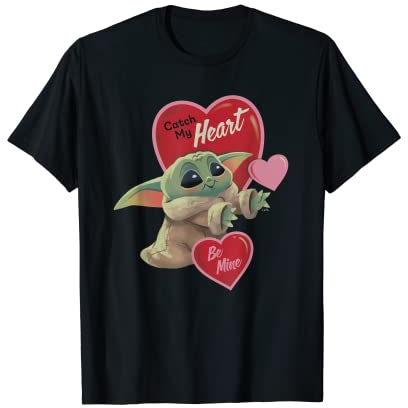 Star Wars The Mandalorian Grogu Be Mine Valentine T-Shirt