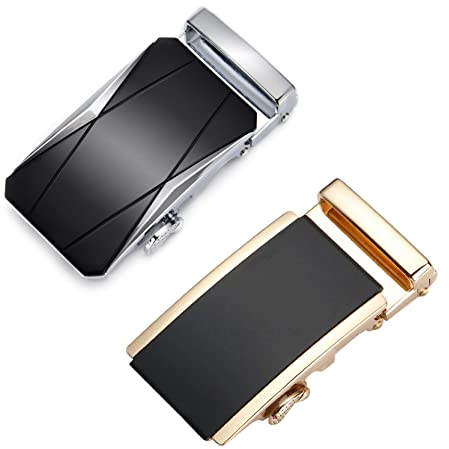 Jzhen 2 Stück Herren-Gürtelschnallen 40mm Metall Gürtelschnalle Automatikschnalle Wechselschnalle für Gürtel Wechselgürtel