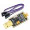 Fasizi Convertidor USB a TTL de 3,3 V/5 V CH340G UART, módulo adaptador serial dorado