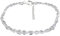ELEDORO Collar de cristal de roca genuino para mujer, de plata 925 rodiada, mosquetón 48 cm más 5 cm de largo, Auténtico cristal de roca de la India, cuarzo