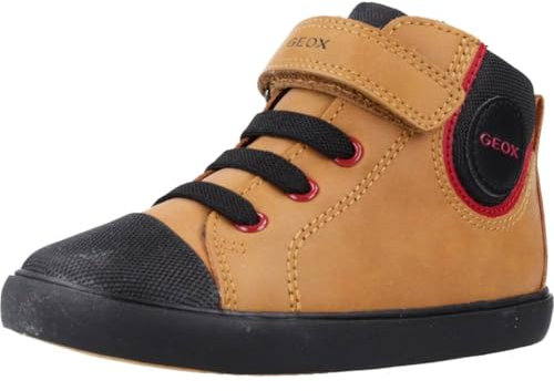 Geox Baby-Jungen B GISLI Boy B Sneaker, DK Yellow/Black, 20 EU