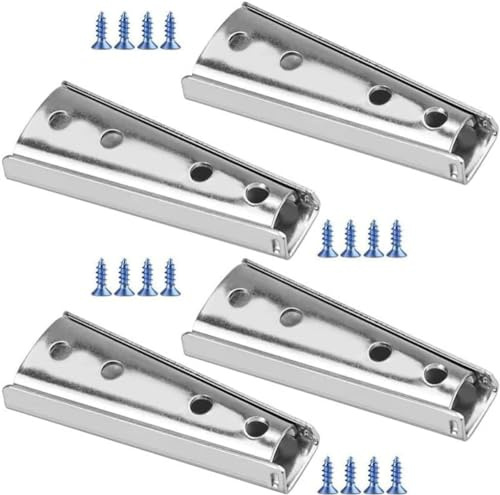 4 Sets 4.7 Inch Furniture Hardware Accessorie for Heavy Duty Interlocking Hangers Furniture Connector,Headboard Panel Wall Fixing Brackets, Universal Sectional Sofa Interlocking Connector