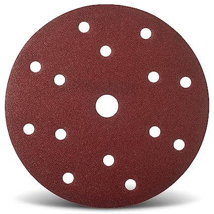 Wfix Craft IK88 Schleifscheiben 150mm Klett mit 15-Loch-Perforation für Exzenterschleifer | Körnung P220 - fein - 50er Profi Schleifpapier Set für Holzschliff