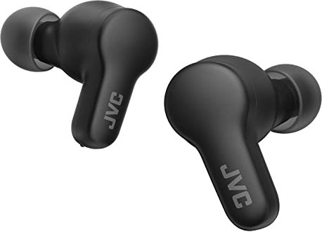 JVC New Gumy True Wireless Earbuds Headphones, Long Battery Life (up to 24 Hours), Sound with Neodymium Magnet Driver, Water Resistance (IPX4) - HAA7T2B (Olive Black), Compact
