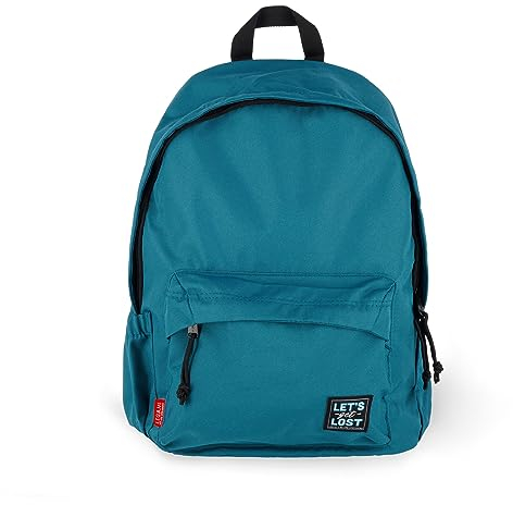 Legami - Rucksack, Laptopfach 15 Zoll, Reißverschluss, Seitentasche für Trinkflasche, Fronttasche mit Reißverschluss, gepolsterte Schultergurte, verstellbare Riemen, hergestellt aus recyceltem