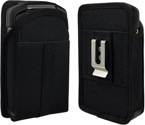 CBUS Scannertasche Tragetasche Tasche Kompatibel mit Zebra TC53, TC52, TC77, TC70, TC70x, TC75, TC75x, M60, MC67, Uniden BCD436 Polizeiscanner, Honeywell CN75 Metall Gürtelclip DHL