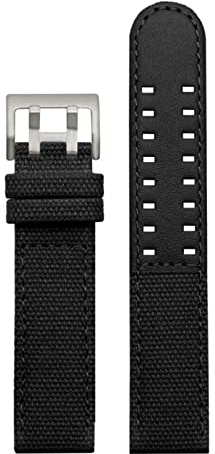 BONOOL Leder-Nylon-Uhrenarmband, passend für Hamilton, passend für Khaki Field Watch H760250, H77616533, passend für Seiko Watch, Anti-Fall-Armband, 20 mm, 22 mm Uhrenarmband