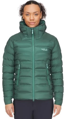 Rab Women's Electron Pro Down Jacket for Climbing & Mountaineering - Green Slate - 12