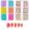 3D Micro Caviar Beads Nail Art Charms, 2 Boxes Colorful Mini Beads Pearl Caviar Nail Decoration for Women Girls Nail Art DIY Supplies