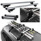 Barres de toit en aluminium + porte-skis coulissant 4 paires ou 2 snowboards pour CITROEN BX BREAK de 1982 à 1994 avec rails ouverts