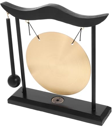 ibasenice Traditionelle Chinesische Glocke Desktop Gong Tischdekoration Handgefertigt Kupfer Glocke Für Zuhause