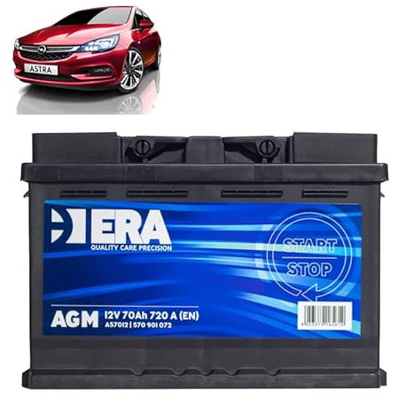 Batteria 70Ah A.G.M. per Opel Astra K 1.0 1.2 1.4 1.6 benzina 2015-2022