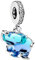 Feitery Compatible with Charms Pandora Armband Elefanten Herz Anhänger Meerestiere