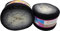 2 x 250g Ilkadim Export Flowers Bobbel Wolle Mehrfarbig, 55% Baumwolle, 500g Bobble Strickwolle mit Farbverlauf (schwarz grau weiss 253)