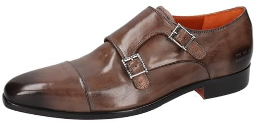 Melvin & Hamilton Lance 1, Mocasín Monkstrap Hombre, Gris, 43 EU