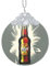 WCXTHGFA Beer Bubble Print Round Pendant,Indoor Use Glass Round Pendant For Creative Decoration,Anniversary Present