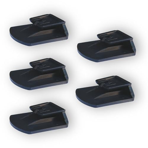Generico Cinque Pezzi Clip Supporto compatibile con Telepass Slim e compatibile con MooneyGo. Disponibile in 6 Colori (Nero)