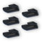 Generico Cinque Pezzi Clip Supporto compatibile con Telepass Slim e compatibile con MooneyGo. Disponibile in 6 Colori (Nero)
