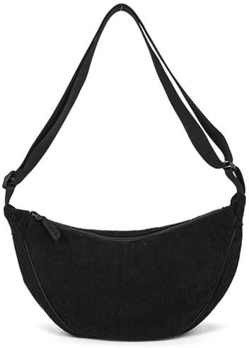 JJPJL 1 Pezzi Borsa Tracolla Donna,Borsa Tracolla,per Viaggi,Lavoro,Scuola,Uso Quotidiano(Nero)