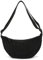 JJPJL Umhängetasche Damen Klein,Halbmond Tasche Damen,Cord Tasche,Cord Bauchtasche Damen,Bauchtasche Cord,Half Moon Bag Damen,crossbag damen,Crossbody Schultertasche,mit verstellbarem Gurt (Schwarz)