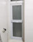 Finestra Finestre Scorrevoli Verticali per Il Bagno con Vetro Temperato Smerigliato, Sostituzione di Finestre in Alluminio a Filo Bianco, Uso di Case Sugli Alberi/Fienili/Pollai(17x22in/43x56cm)