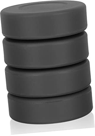 MUSISALY 4stücke Teiliges Hockey-Puck Strapazierfähigem Gummi Flach Und Glatt Mit Einstellbarer Härte Für Training Und Wettkampf Im Rollerhockey Schwarz Für Junge Mädchen Und Erwachsene