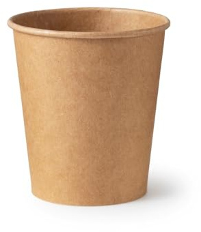 Inoverse Pappbecher 200 ml, 1000 Stück, Braun, Kaffeebecher to Go | 8 oz Papierbecher, Einwegbecher, Trinkbecher, Tee, Kaffee und weitere heiße oder kalte Getränke, für Büro, Catering und Kiosk