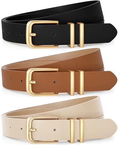 J.Fée Gürtel Damen Gürtel Leder, Taillengürtel Damen Ledergürtel Damengürtel Taillengürtel Damengürtel Ledergürtel für Kleider Hosen Jeans, Geschenke für Frauen,100CM