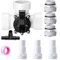 Kit de valve de dérivation de piscine 3 voies 3,8 cm, 9 pièces ABS + caoutchouc avec adaptateurs de tuyau et joints toriques, pour pompes hors sol/filtres/spas, compatible avec tuyaux de 3,2 cm/3,8 cm