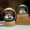 Bykiyevm Bola de fotos de cristal 3D personalizada, bola de cristal 3D personalizada, luz nocturna LED, regalos conmemorativos personalizados para mascotas, regalos de compromiso para parejas, marcos