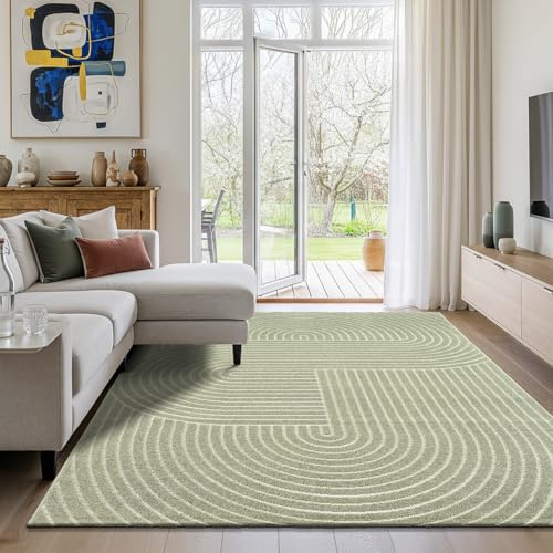 Mia´s Teppiche Viano - Outdoor Teppich, wetterfest & pflegeleicht, langlebig, für Wohnzimmer, Schlafzimmer & Terrasse, Grün, 120 x 160 cm