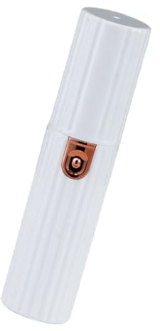 ULTECHNOVO Elektrischer 2 In 1 Haarentferner Damen Wiederaufladbarer Gesichtstrimmer mit Austauschbaren Klingen Schmerzfreie 360° Haarentfernung für Augenbrauen Lippen und Körper Kompakt und