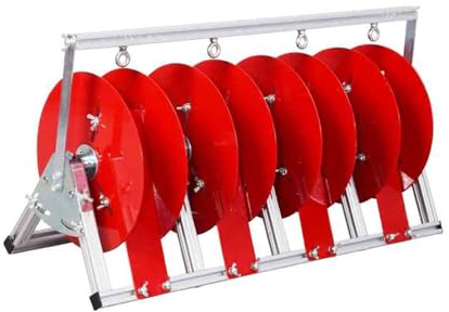 Zusammenklappbarer Kabeltrommelständer, Mehrfachspulen-Kabelabroller Mit 3/4/5 Ablagefächern, Kfz-Kabelaufbewahrung, 50 Kg Tragkraft, For Baustellen(340x665x240mm)