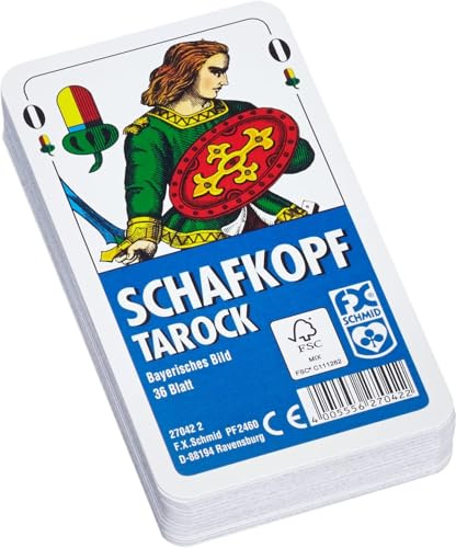 Ravensburger 27042 - Schafkopf/Tarock, Bayrisches Bild, 36 Karten in Klarsicht-Box (Packung mit 5)