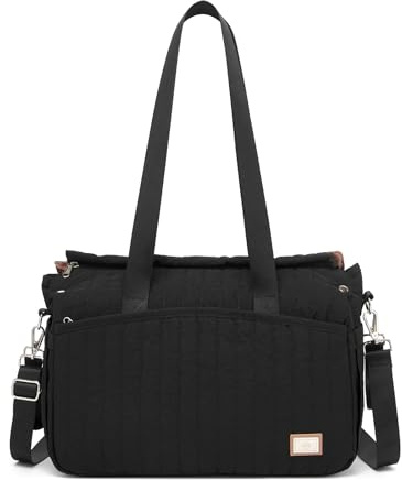 Miss Lulu Bolso Cambiador para Cochecito, Bolso de Bebé Impermeable Multifuncional con Ganchos bolsa para pañales de viaje Bolso Maternal de Gran Capacidad para Embarazo Viajes/Hospital/Vida cotidiana