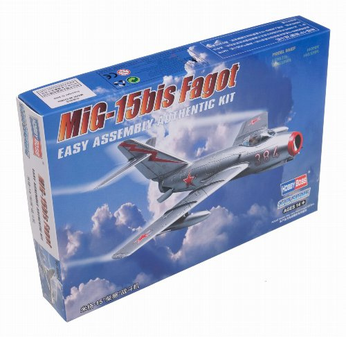 Hobby Boss 80263 Modellbausatz MiG-15bis Fagot, Rot/Ausflug, Einfarbig (Getaway Solids)