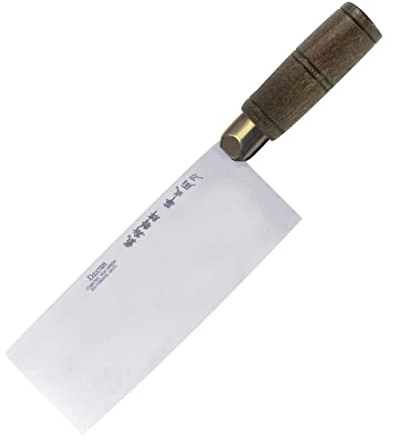 Dexter Russell S5197W Traditional (08140) Chinese Chef's/Cook's Knife, 7 x 2-3/4, Wide, Stain-Free, high-Carbon Steel, Walnut Handle, Made in USA