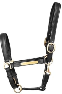 Hy Leather Head Collar(Black, Full)