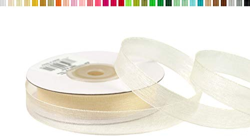 Organzaband 12mm x 25m Champagner