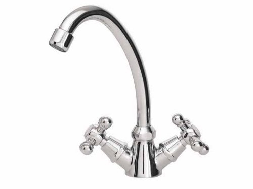 Waschtischarmatur stehend Retro Kreuzgriff