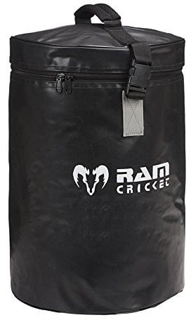 Ram Cricket – Coaches Ball Bag - Holds 72 Balls – Durable PVC Construction with Double Stitched Seams – 4 Internal Compartments for Organisation – Strong Reinforced Carry Handle & Shoulder Strap
