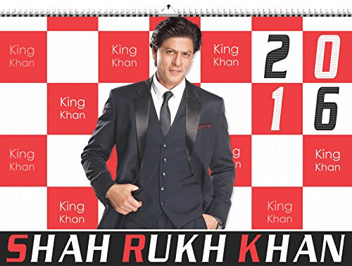Shahrukh Khan Wandkalender 2016, A3 Großformat, 42x30cm (13 Blätter, 12 Monatsseiten mit Deckblatt, Farbig, Spiralbindung)